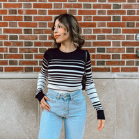 Madrid Stripe Turtle Neck