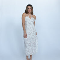 Bali Tropical Cut-Out Maxi Dress