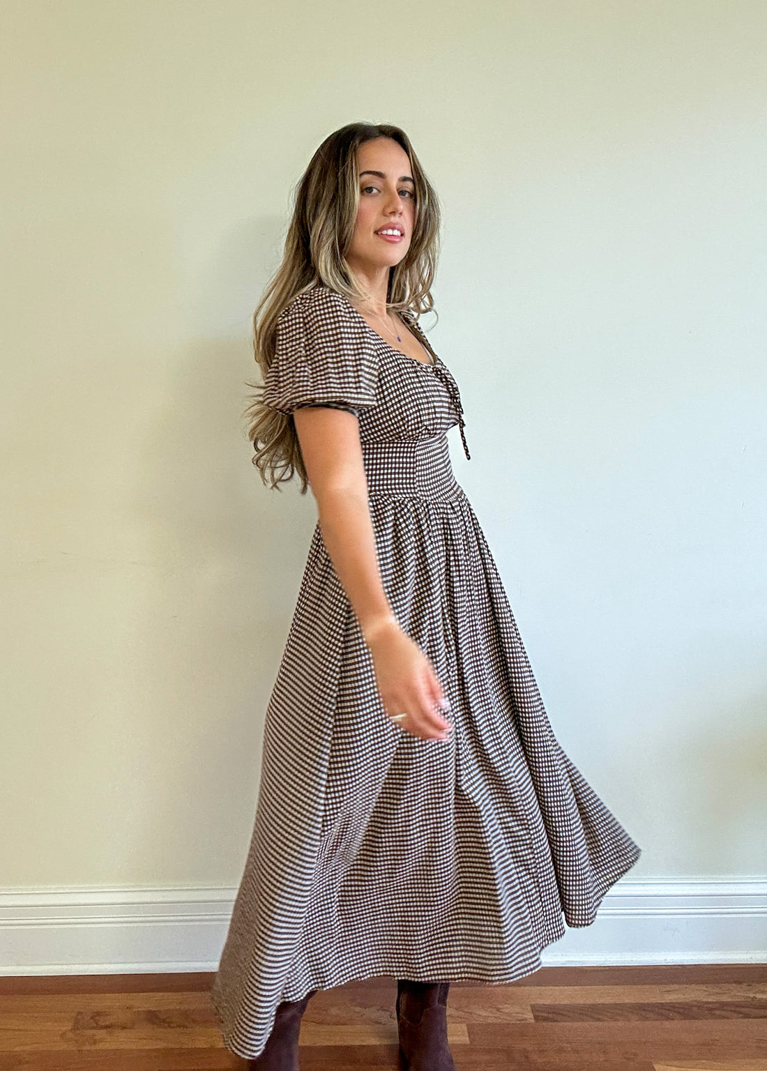 Seattle Plaid Maxi Dress