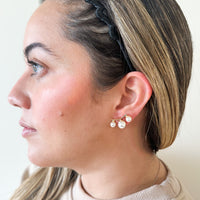 Kyoto Three Pearl Earrings