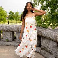 French Riviera Floral Dress