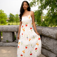 French Riviera Floral Dress