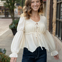 Geneva Chiffon Bow Blouse