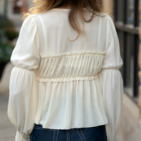Geneva Chiffon Bow Blouse