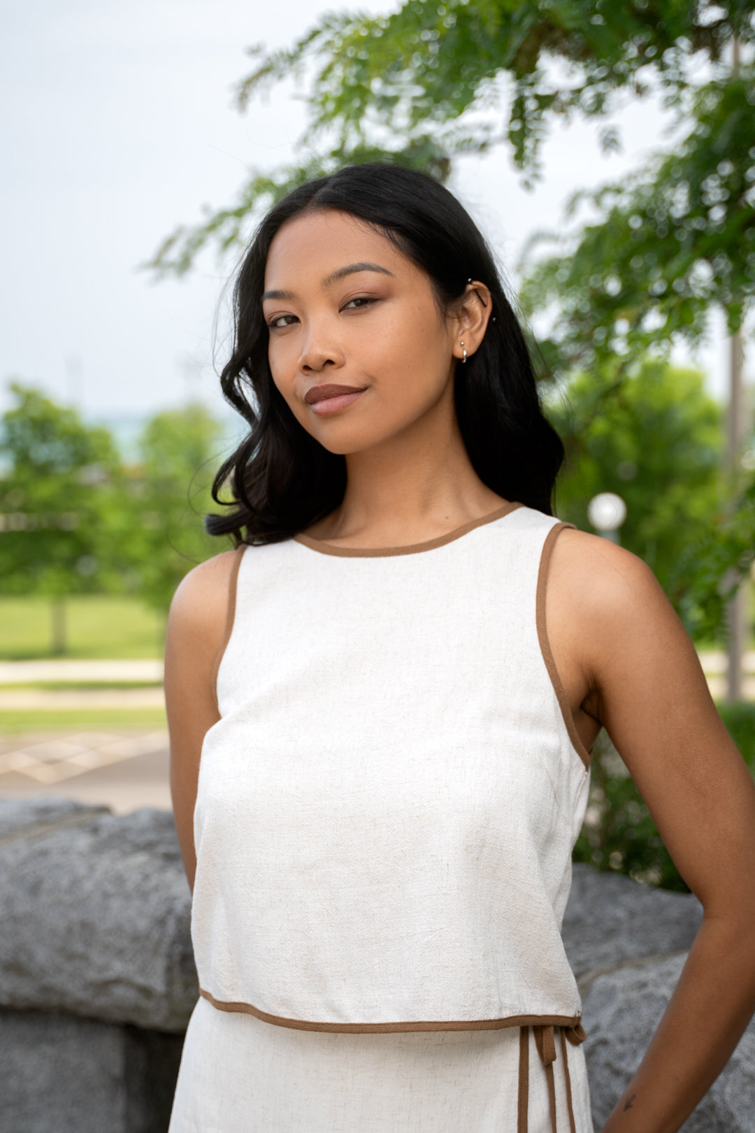 Mallorca Linen Blouse