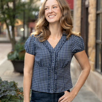 Oxford Plaid Top
