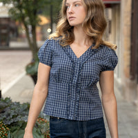 Oxford Plaid Top