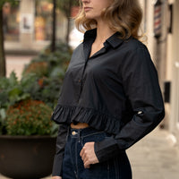 Bristol Ruffle Hem Shirt
