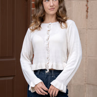 Amelia Ruffled Cardigan