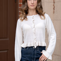 Amelia Ruffled Cardigan