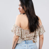 Marina Floral Ruffle Bodysuit