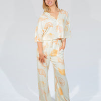 Copacabana Printed Shirt Top and Pants Set