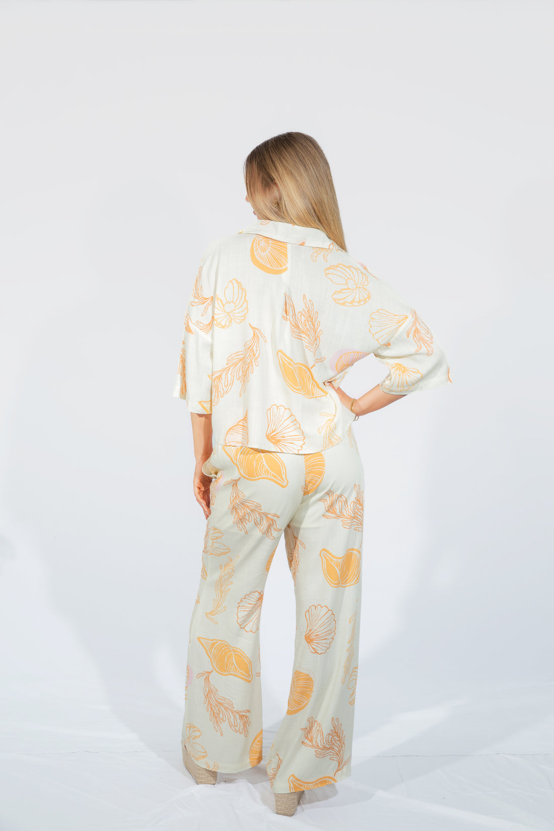 Copacabana Printed Shirt Top and Pants Set