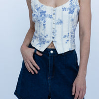 Elara Lace Trim Tank