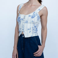 Elara Lace Trim Tank