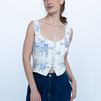 Elara Lace Trim Tank