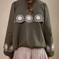 Amara Floral Cutwork Jacket