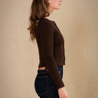 Stella Faux Fur Collar Cardigan