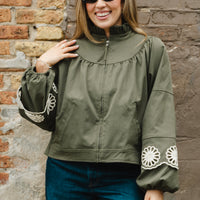 Amara Floral Cutwork Jacket