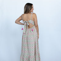 Isolde Tassel Tie Midi Dress