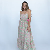 Isolde Tassel Tie Midi Dress