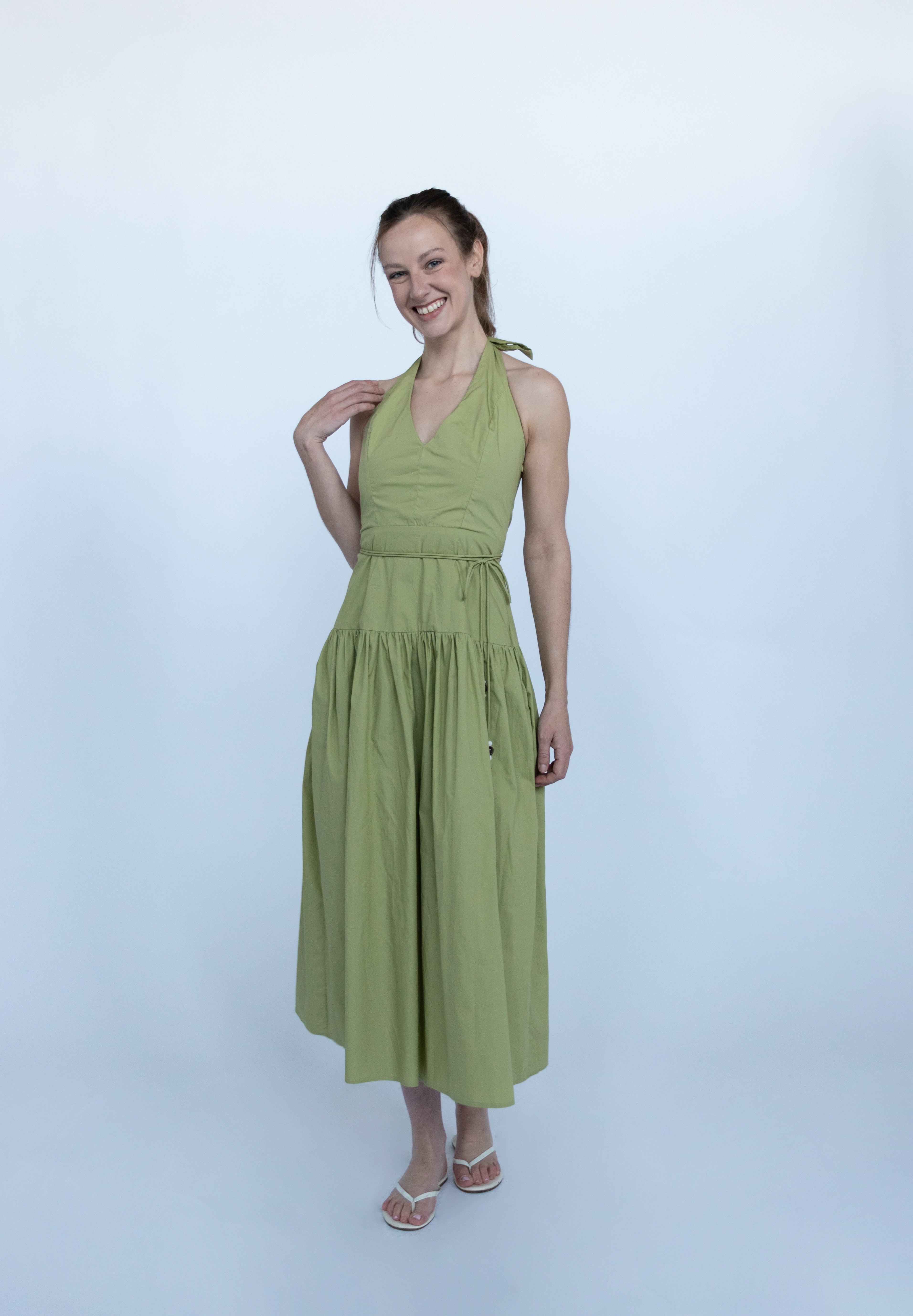 Zahara Pistachio Maxi Dress L