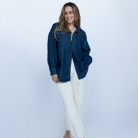 Adeline Studded Denim Shirt
