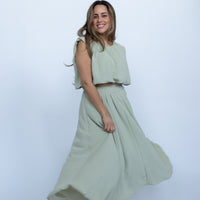 Fern Pleated Midi Skirt (set)