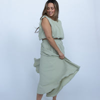 Fern Pleated Midi Skirt (set)