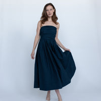 Juliette Navy Midi Dress