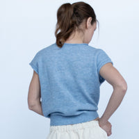 Lena Blue Sweater Vest