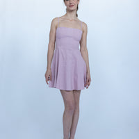 Rosalie Pink Flare Mini Dress