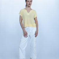 Goldie Butter Yellow Knit Sweater