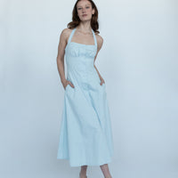 Cannes Blue Maxi Dress