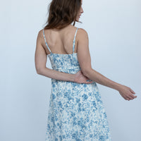 Maris Watercolor Floral Midi Dress