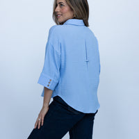 Delphine Stripe Button Down Shirt