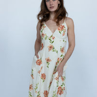 Alessia Embroidered Backless Maxi Dress