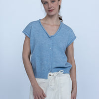 Lena Blue Sweater Vest