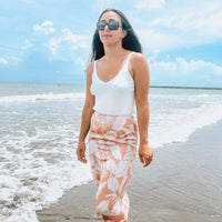 Down In Palm Beach A-Line Midi Skirt