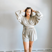 Camila Olive High waisted Shorts