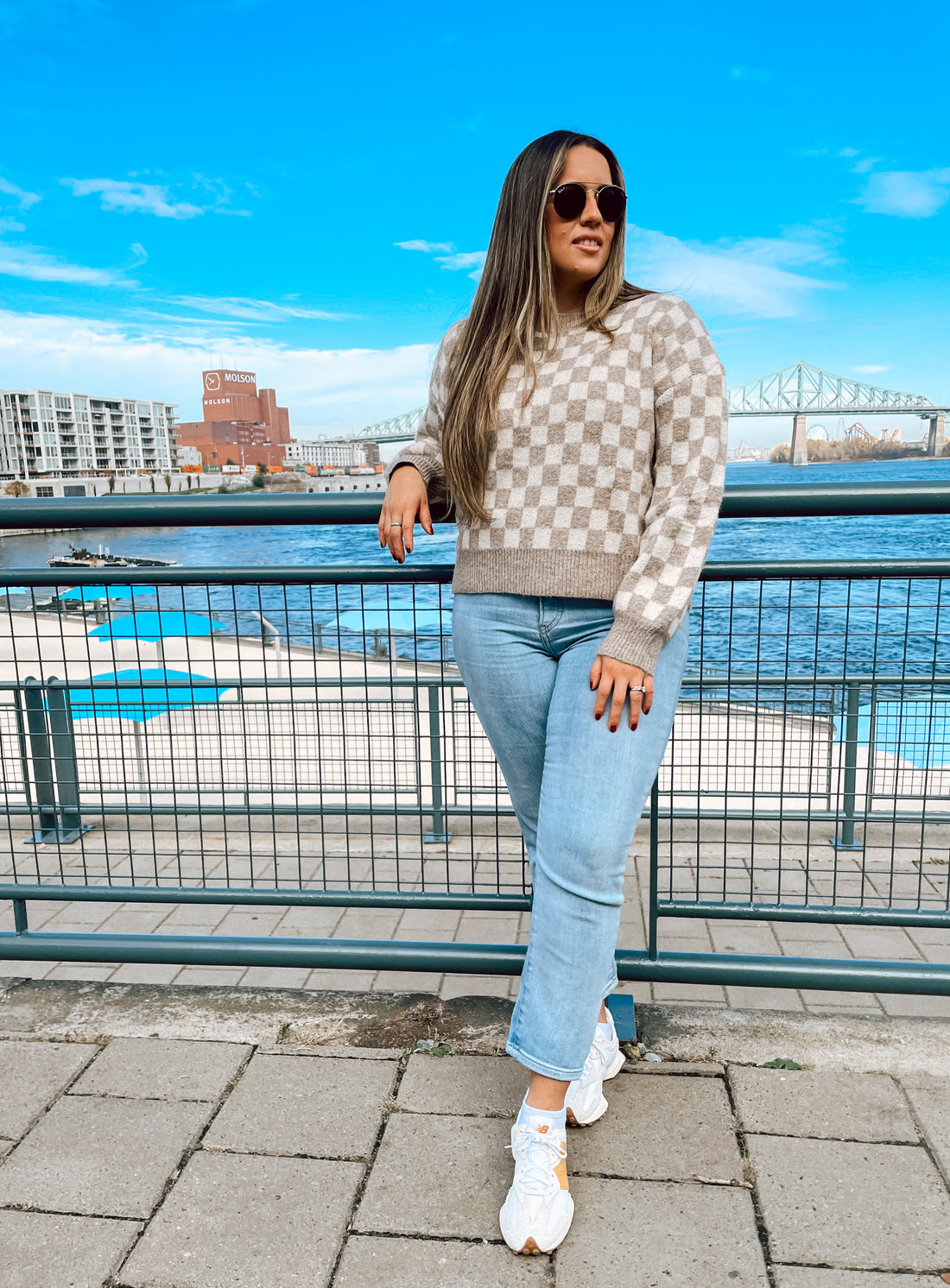 Montreal Checkered Pullover Sweater