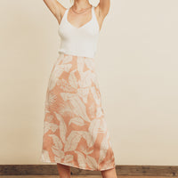 Down In Palm Beach A-Line Midi Skirt