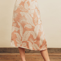 Down In Palm Beach A-Line Midi Skirt