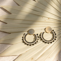 Bali Round Beaded Earrings