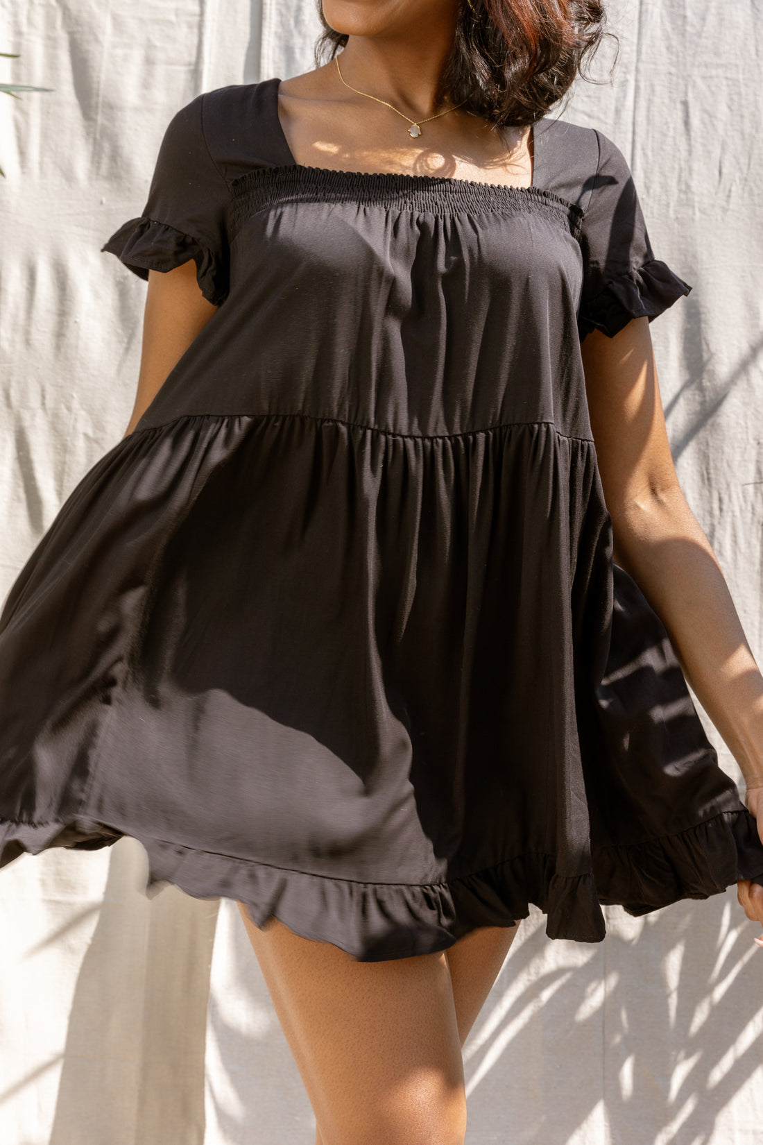 Jetsetting Babydoll Dress