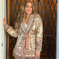 Hazel Fringe Wrap Cardigan