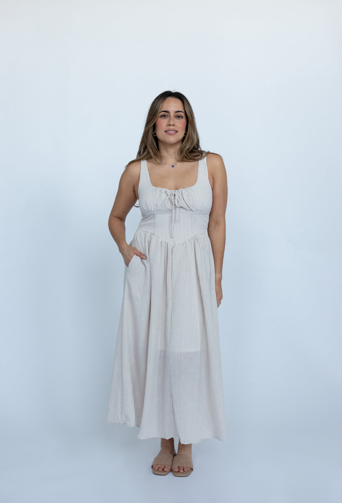 Soleil Stripe Maxi Dress