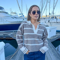 Phoenix Striped Knit Sweater