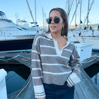 Phoenix Striped Knit Sweater