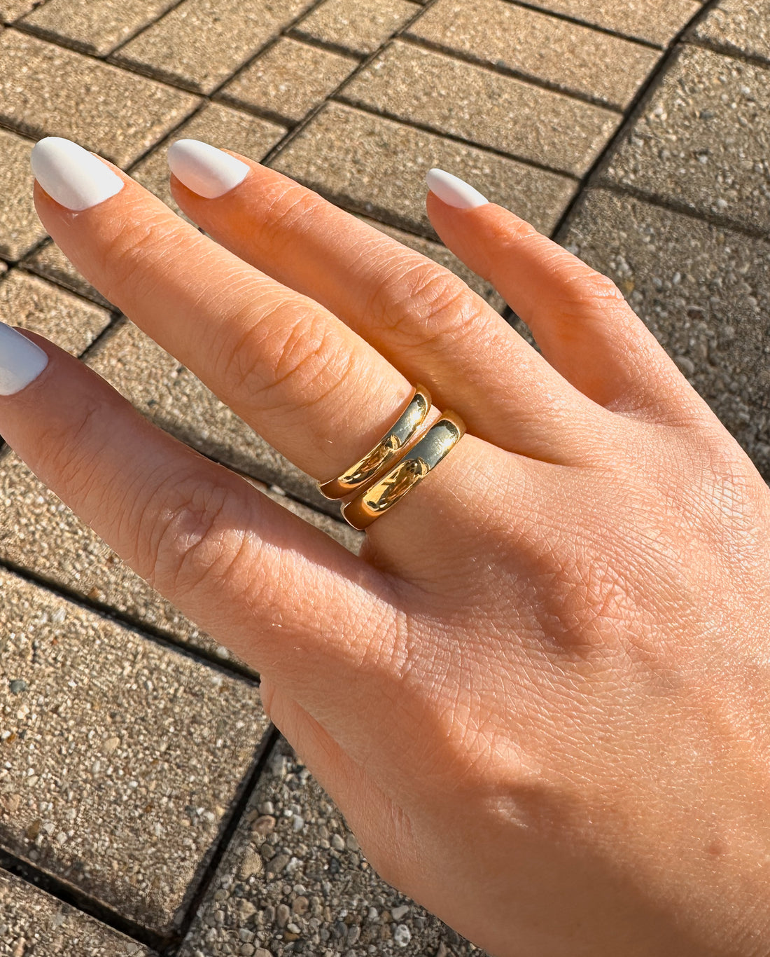 Double Band Gold Ring